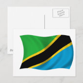 Carte Postale Drapeau de Tanzanie (Devant / Derrière)