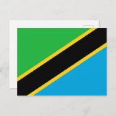 Carte Postale Drapeau de Tanzanie (Devant / Derrière)