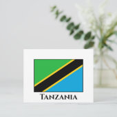Carte Postale Drapeau de Tanzanie (Debout devant)