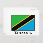 Carte Postale Drapeau de Tanzanie (Devant / Derrière)