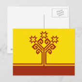 Carte Postale Drapeau de Tchouvachie (Devant / Derrière)