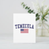 Carte Postale Drapeau de Temecula USA (Debout devant)