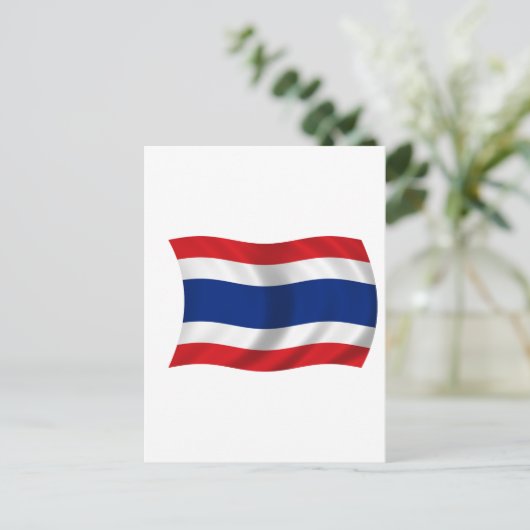 Carte Postale Drapeau de Thaïlande (Debout devant)