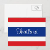Carte Postale Drapeau de Thaïlande (Devant / Derrière)