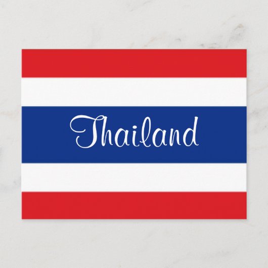 Carte Postale Drapeau de Thaïlande (Devant)