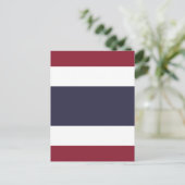 Carte Postale Drapeau de Thaïlande (Debout devant)