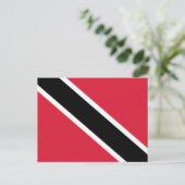 Carte Postale Drapeau de Trinidadiens et Tobago, Trinité-et-Toba (Debout devant)