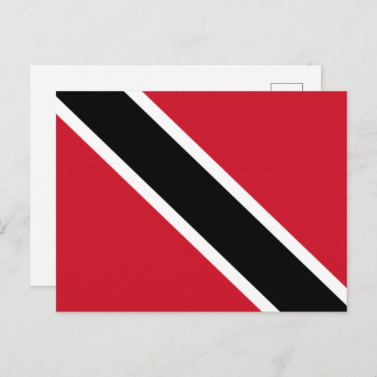 Carte Postale Drapeau de Trinité-et-Tobago (Devant / Derrière)