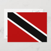Carte Postale Drapeau de Trinité-et-Tobago (Devant / Derrière)