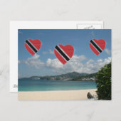 Carte Postale Drapeau de Trinité-et-Tobago (Devant / Derrière)