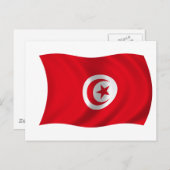Carte Postale Drapeau de Tunisie (Devant / Derrière)