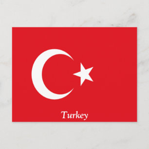 Carte Postale Drapeau de Turquie