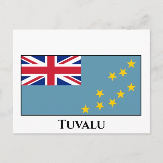 Carte Postale Drapeau de Tuvalu (Tuvaluan) (Devant)