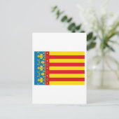 Carte Postale Drapeau de Valencia (Debout devant)