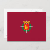 Carte Postale Drapeau de Valladolid (Devant / Derrière)