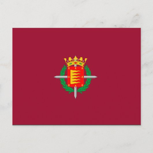 Carte Postale Drapeau de Valladolid (Devant)
