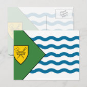 Carte Postale Drapeau de Vancouver (Canada) (Devant / Derrière)