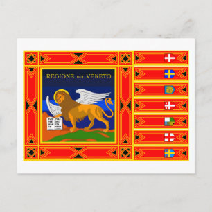 Carte Postale Drapeau de Veneto