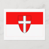 Carte Postale Drapeau de Vienne, Autriche (Devant)