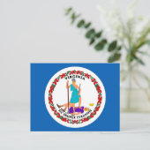 Carte postale Drapeau de Virginie (Debout devant)