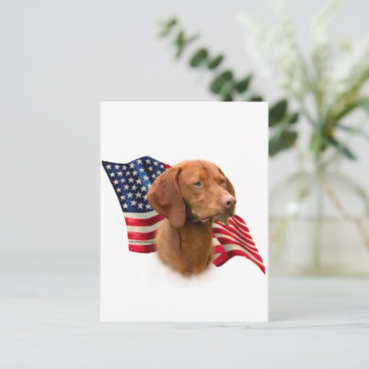 Carte Postale Drapeau de Vizsla (Debout devant)