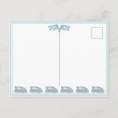 Carte Postale Drapeau de voiture de course Tableau Photo Anniver (Dos)