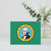 Carte Postale Drapeau de Washington (Debout devant)