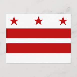 Carte Postale Drapeau de Washington DC