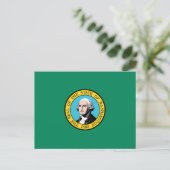 Carte Postale Drapeau de Washington, Drapeau de l'État de Washin (Debout devant)