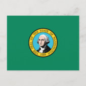 Carte Postale Drapeau de Washington, Drapeau de l'État de Washin (Devant)