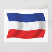 Carte postale drapeau de Yougoslavie (Devant)