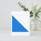 Carte Postale Drapeau de Zurich (Debout devant)