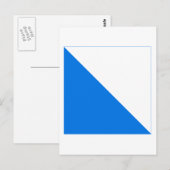 Carte Postale Drapeau de Zurich (Devant / Derrière)