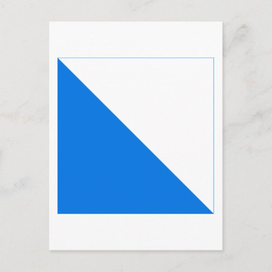 Carte Postale Drapeau de Zurich (Devant)