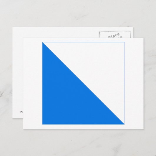 Carte Postale Drapeau de Zurich (Devant / Derrière)