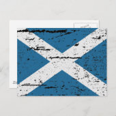 CARTE POSTALE DRAPEAU D'ÉCOSSE (Devant / Derrière)