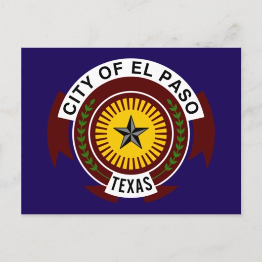 Carte Postale Drapeau d'El Paso (Devant)