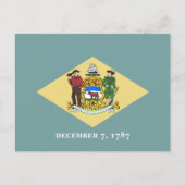 Carte Postale Drapeau Delawarean, Drapeau du Delaware (Devant)
