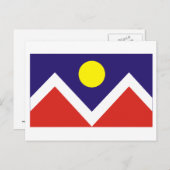 Carte Postale Drapeau Denver (Devant / Derrière)