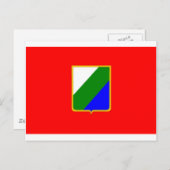 Carte Postale Drapeau des Abruzzes (Italie) (Devant / Derrière)