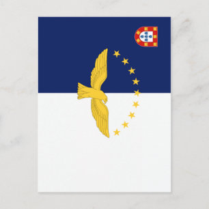 Carte Postale Drapeau des Açores (Portugal)