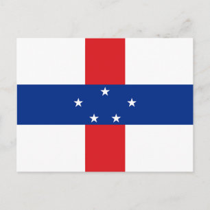 Carte Postale Drapeau des Antilles néerlandaises