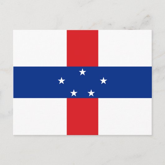 Carte Postale Drapeau des Antilles Pays-Bas (Devant)