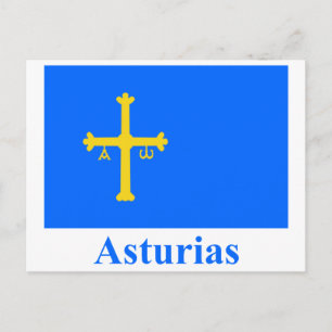 Carte Postale Drapeau des Asturies