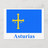 Carte Postale Drapeau des Asturies (Devant)