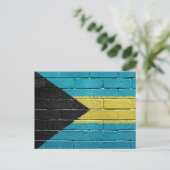 Carte Postale Drapeau des Bahamas (Debout devant)