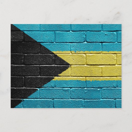 Carte Postale Drapeau des Bahamas (Devant)
