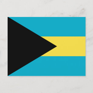 Carte postale drapeau des Bahamas