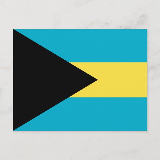 Carte Postale Drapeau des Bahamas (Devant)
