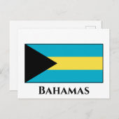 Carte Postale Drapeau des Bahamas (Devant / Derrière)